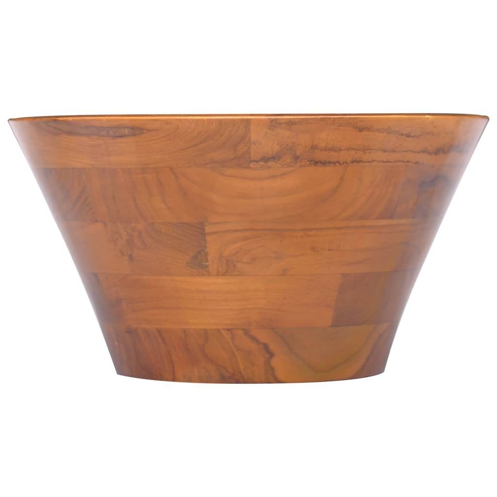vidaXL Waschbecken Waschbecken Massivholz Teak Φ40x20 cm