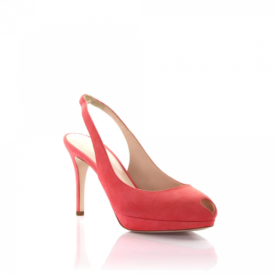 Unützer - Riemchensandalen Veloursleder coralle - pink