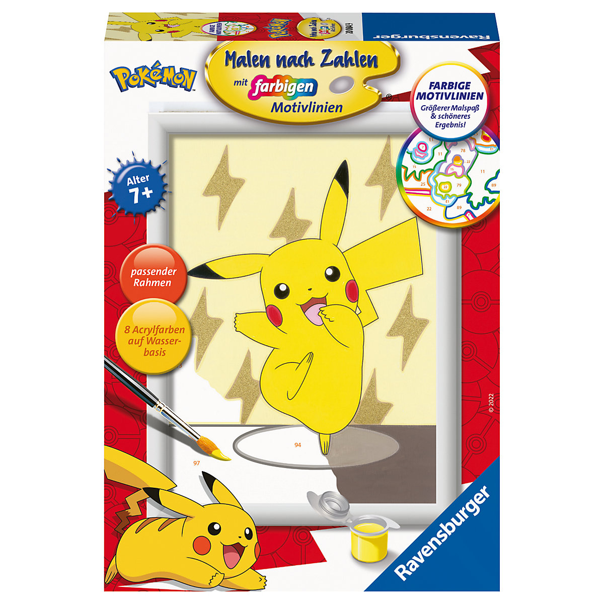 Malen nach Zahlen Pikachu