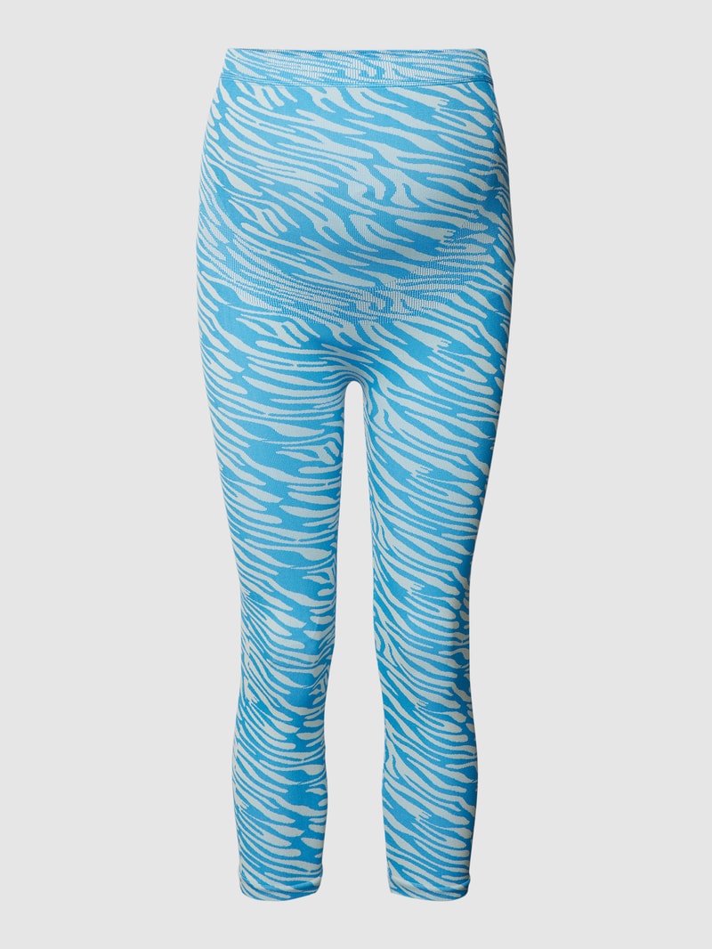 Umstands-Leggings mit Animal-Muster Modell 'Nava' in ozean blau