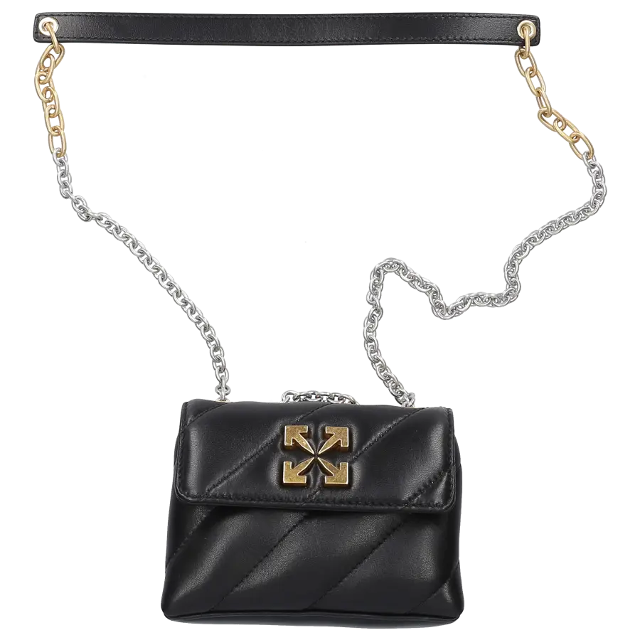 Off-White - Handtasche JACKHAMMER Schafleder - schwarz