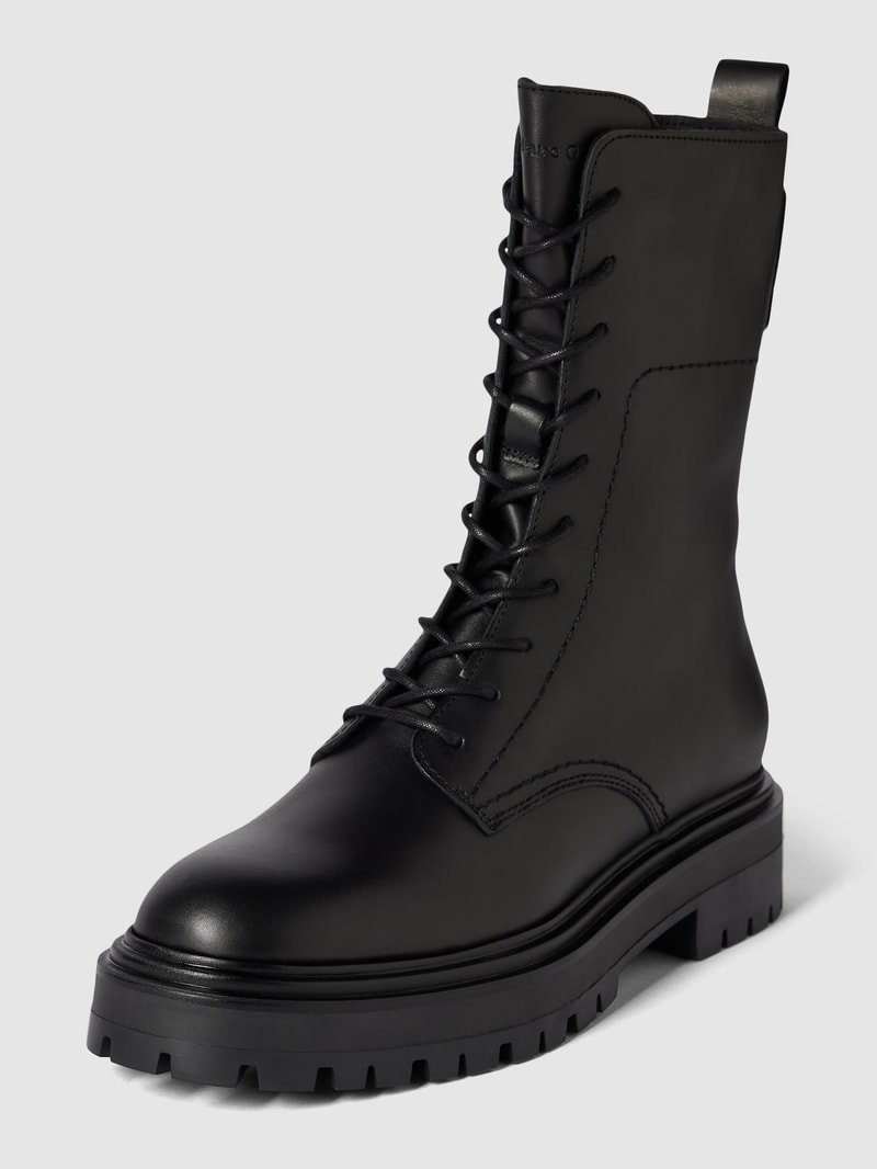 Boots mit Schnürverschluss in schwarz