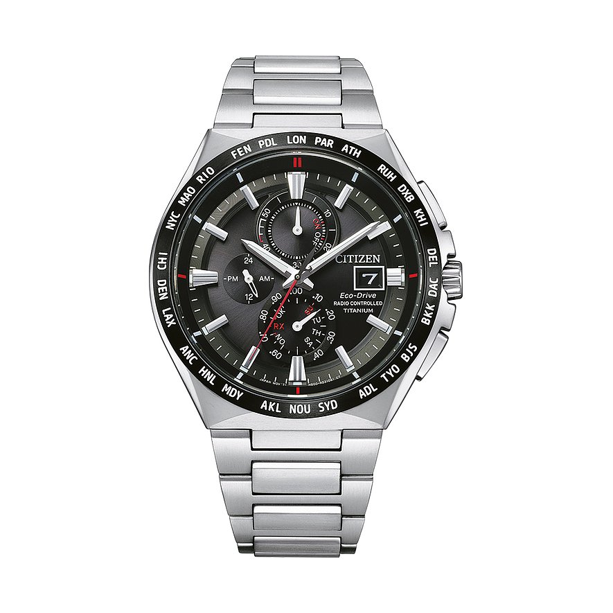 Citizen Herrenuhr Funkuhr Super Titanium Eco Drive