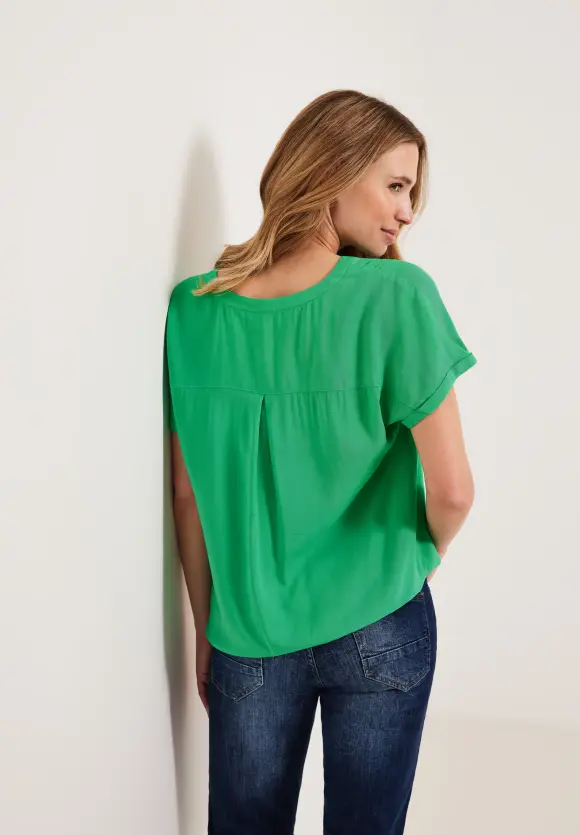 CECIL Bluse mit Elastiksaum