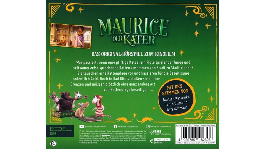 Hörspiel zum Kinofilm Maurice der Kater