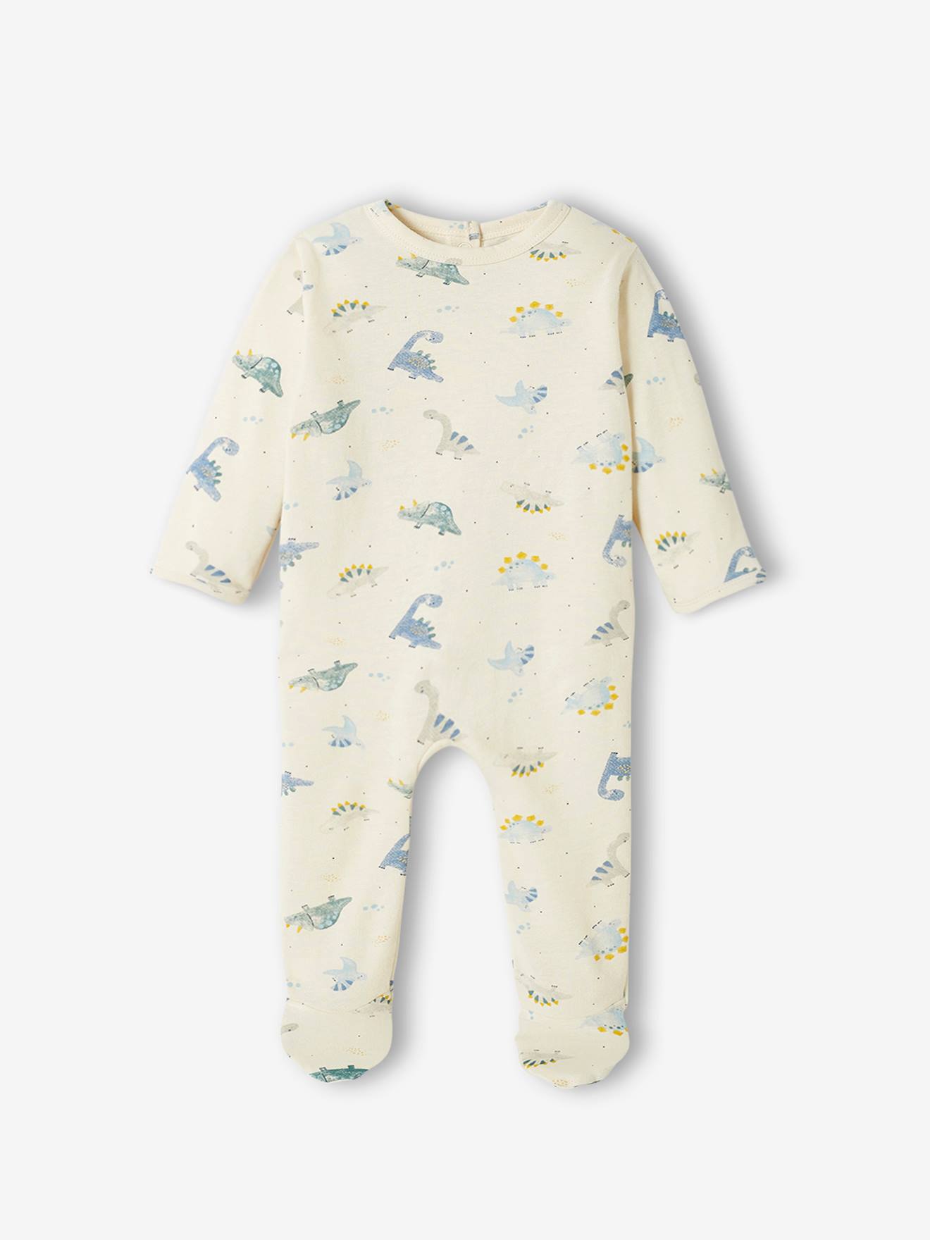 Lot de 2 dors-bien dinosaure en jersey bébé garçon vert d'eau