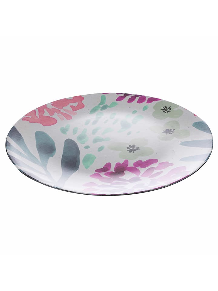 Villa d´Este 6er-Set: Untersetzer in Rosa/ Gelb -  Ø 33 cm günstig kaufen onesize