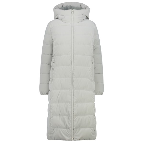 CMP - Women's Long Coat Fix Hood Nylon Silk Touch - Mantel