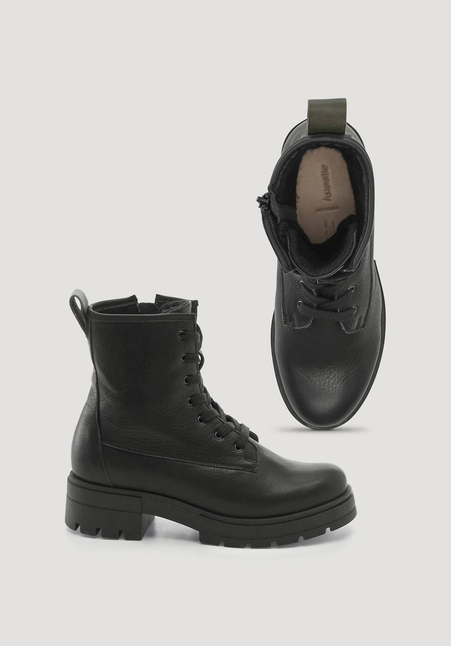 Schnürstiefelette im Worker-Style