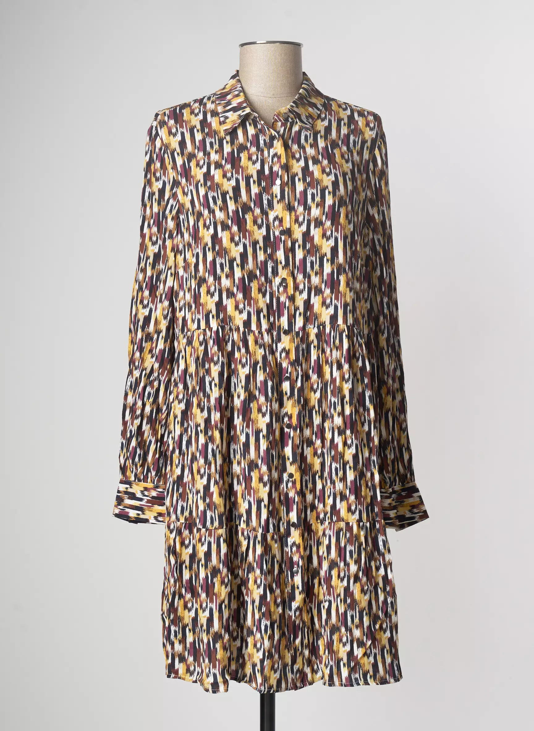 S Oliver Robes Mi Longues Femme couleur marron