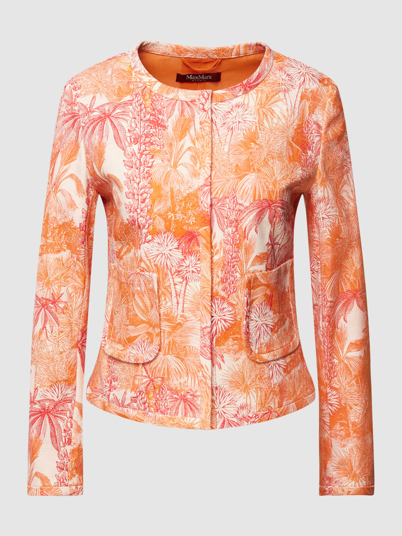 Blazer mit Allover-Muster Modell 'TIBET' in rot