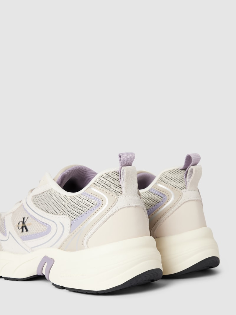 Sneaker mit Label-Detail Modell 'RETRO TENNIS' in lavendel