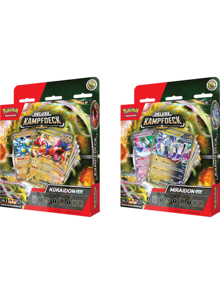 Pokémon Pokémon Deluxe-Kampfdeck Miraidon-ex oder Koraidon-ex in Mehrfarbig ab 6 Jahre günstig kaufen onesize