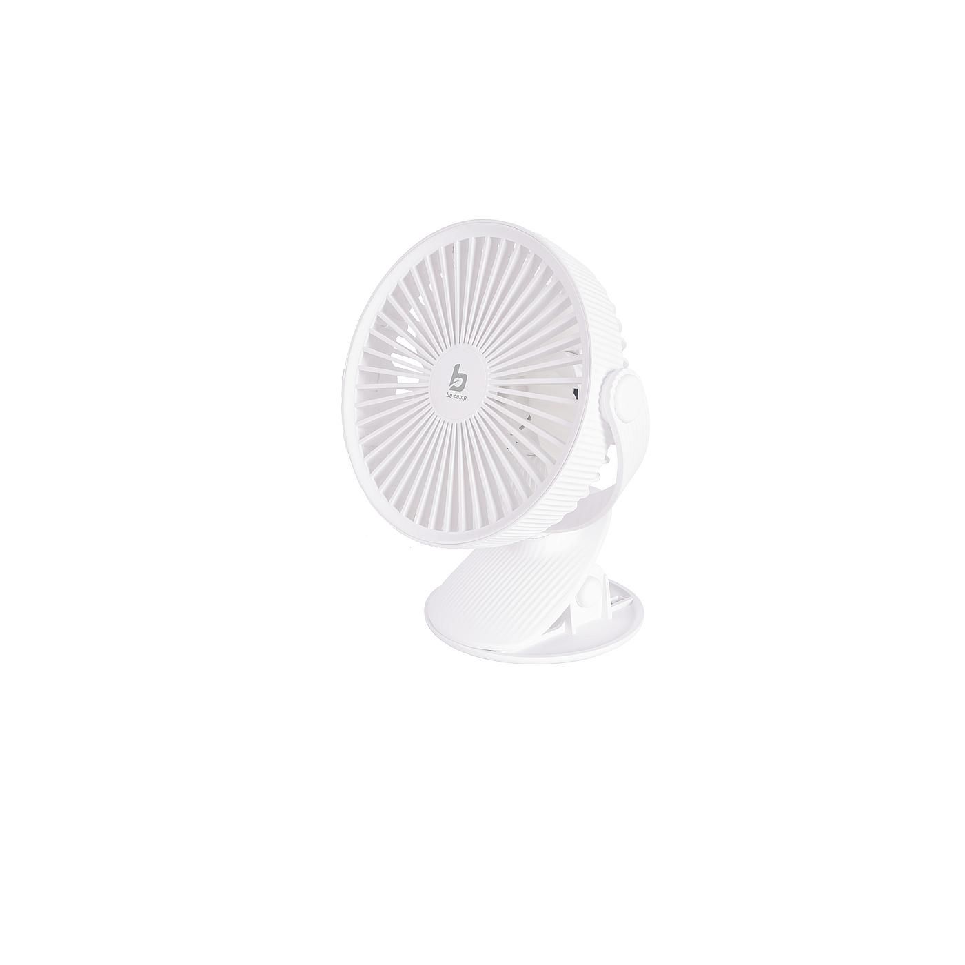 Bo-Camp Deluxe Weißer Tischventilator mit Klemme