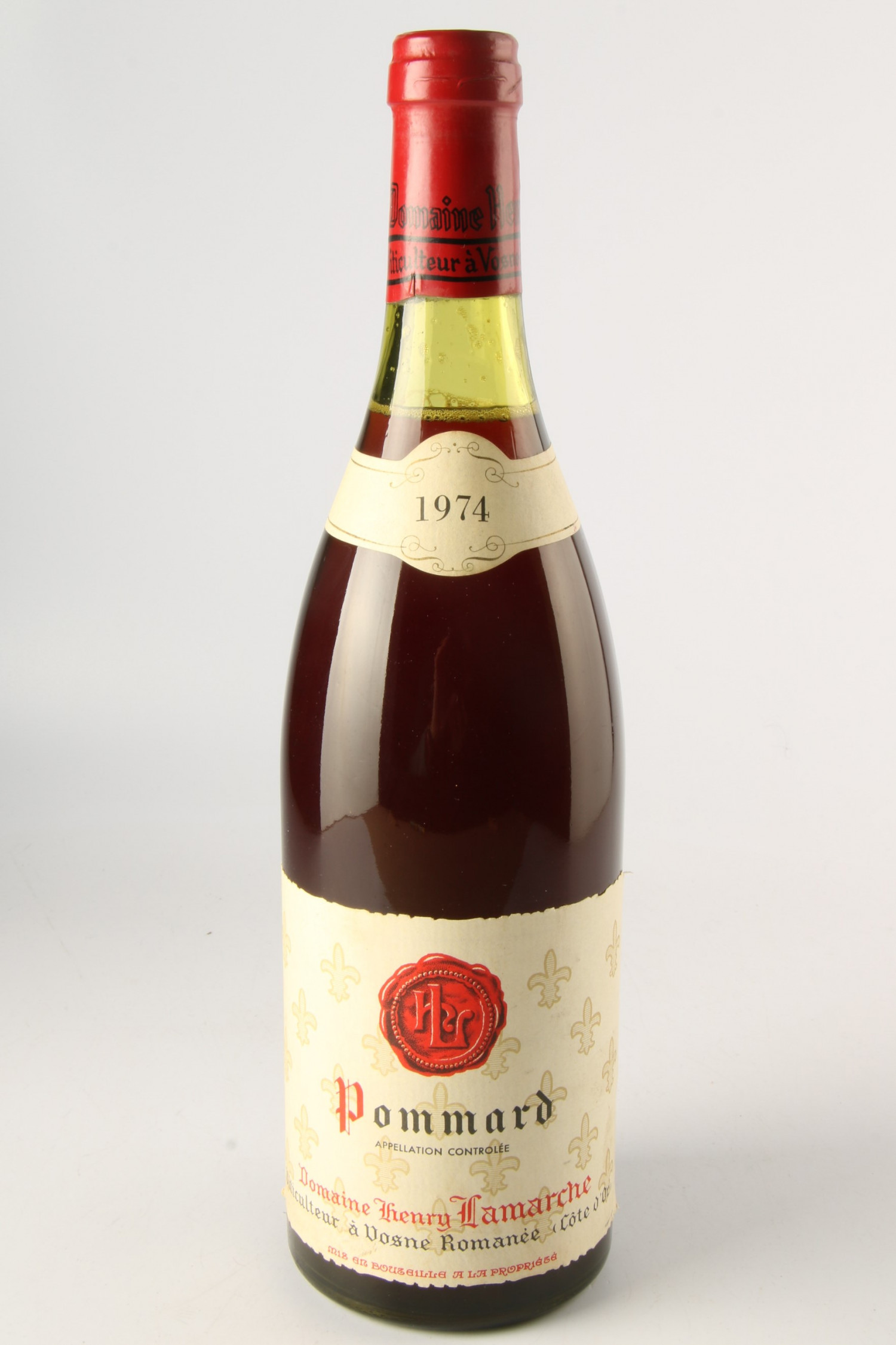 Vin 1974 DOMAINE HENRY LAMARCHE 1974, Pommard. Vin ancien - SoDivin