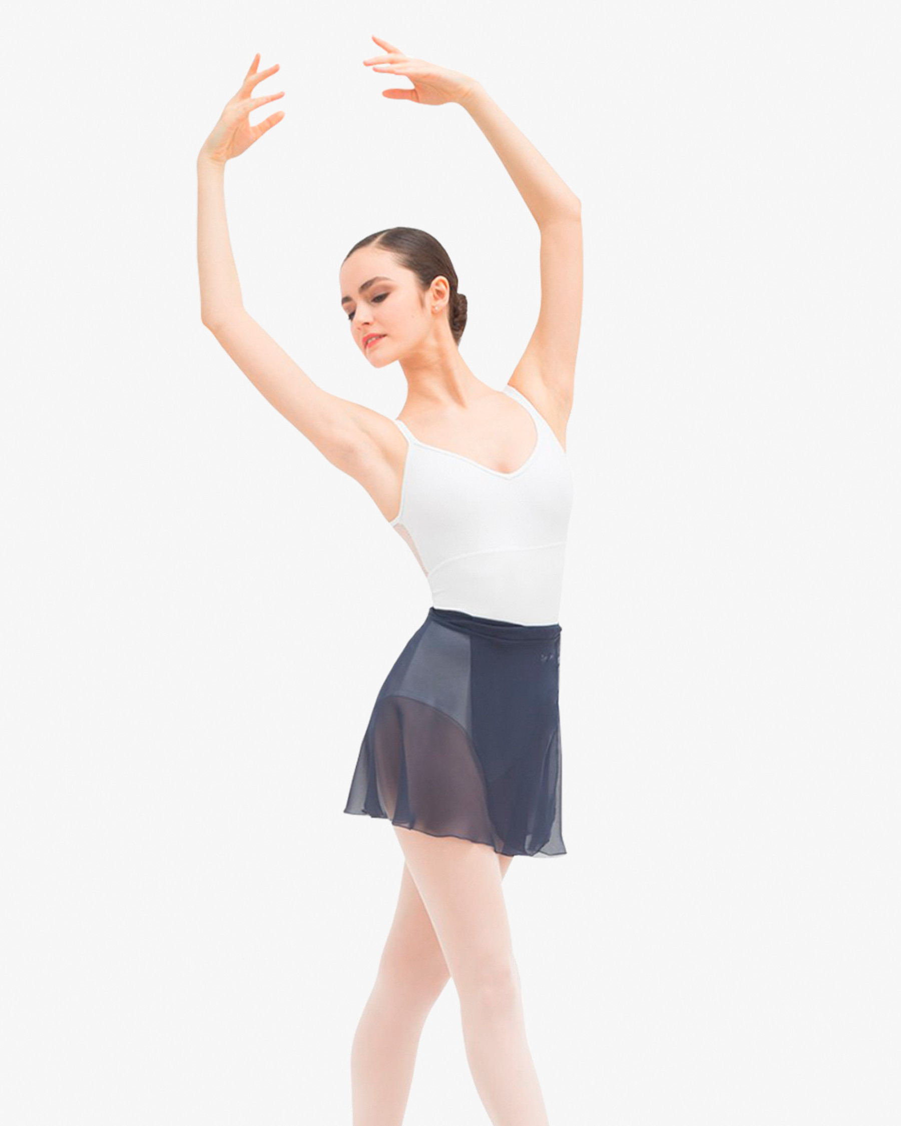 Short chiffon skirt