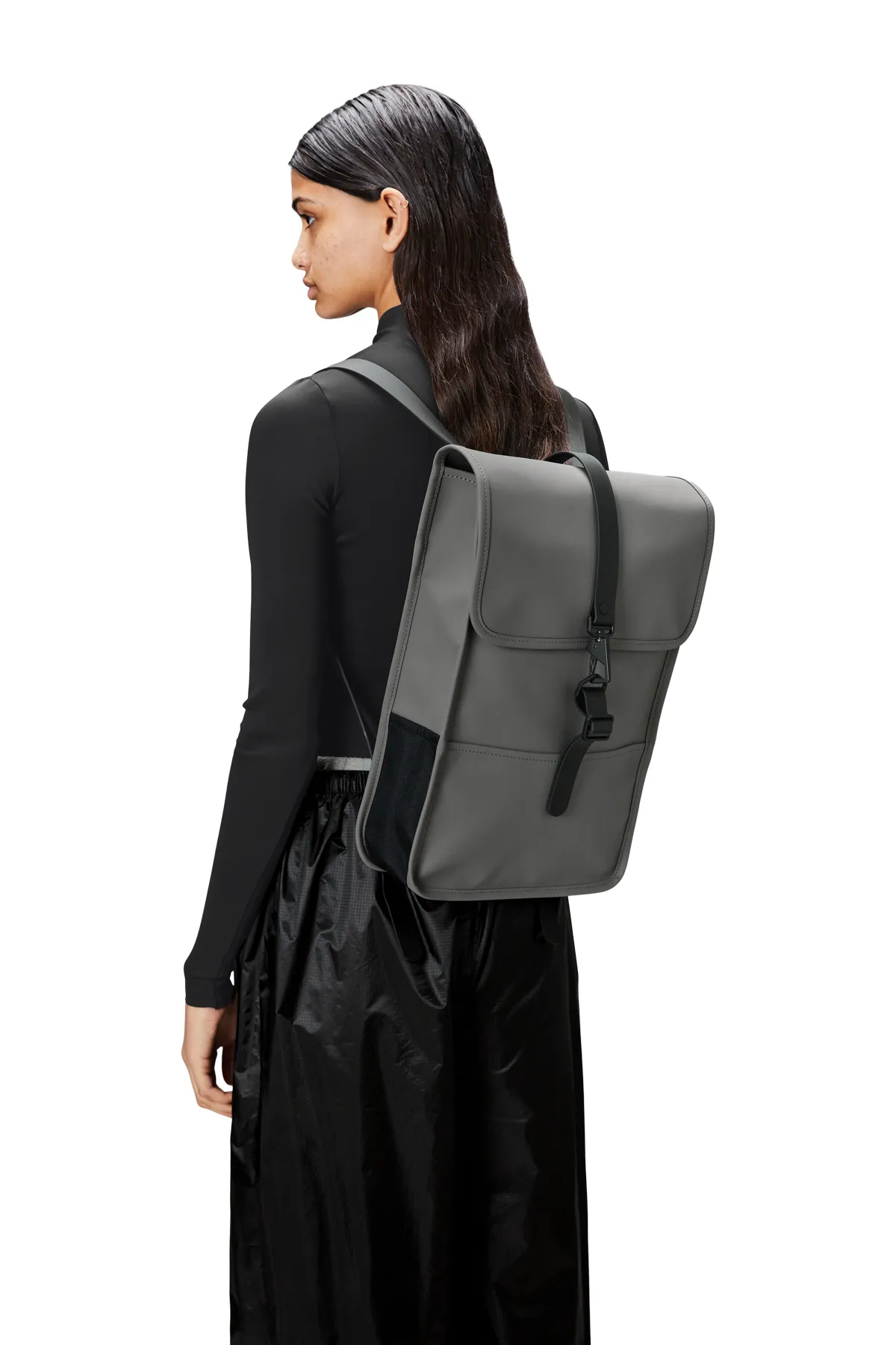 Rains  Grauer Unisex-Rucksack