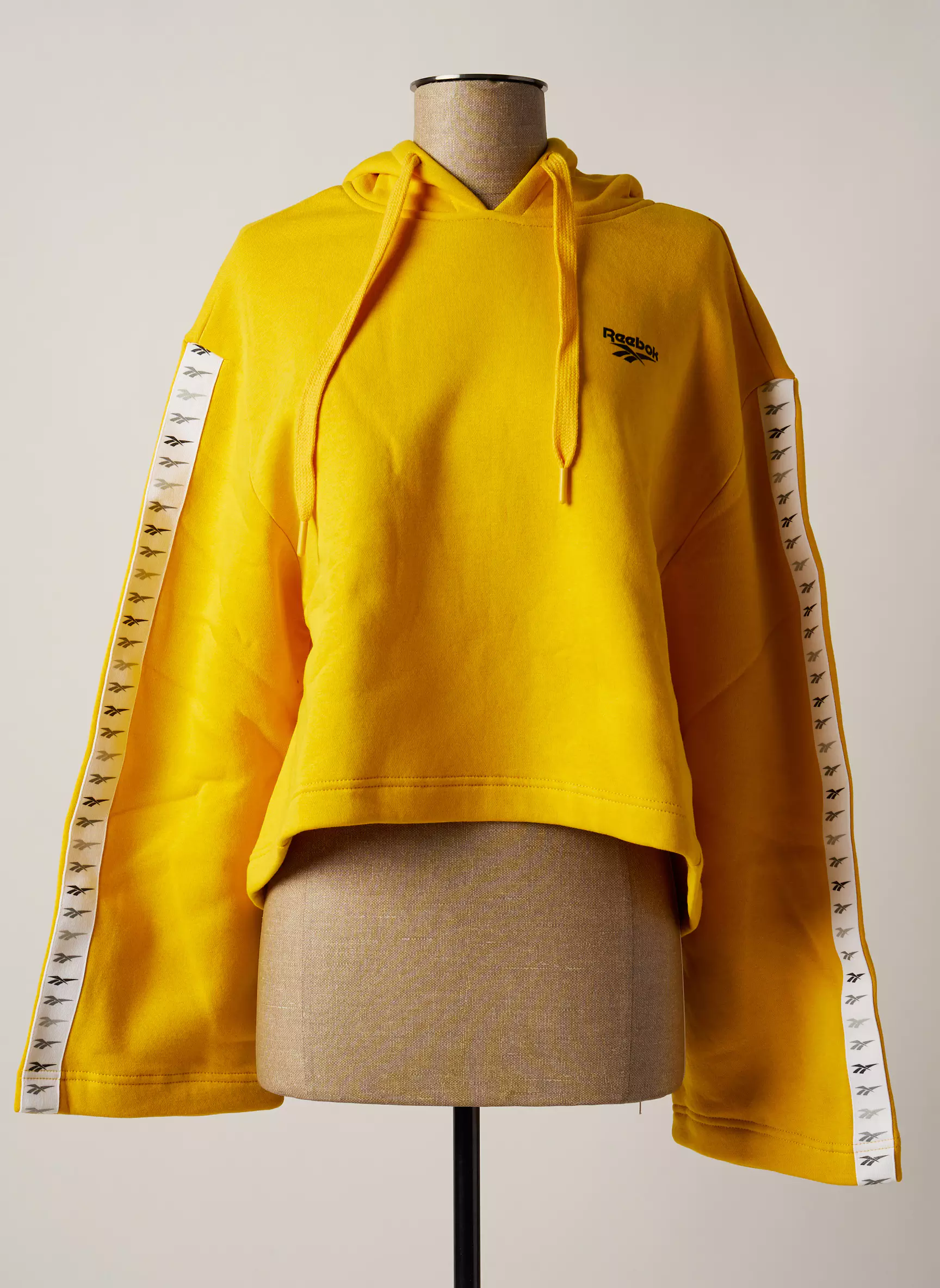 Reebok Sweat Capuche Femme couleur jaune
