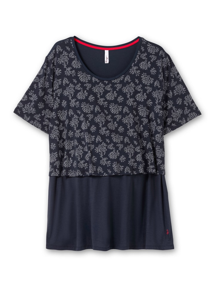 sheego Stillshirt in tiefblau günstig kaufen