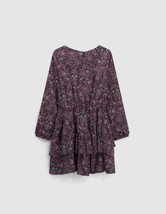 Robe rose LENZING™ ECOVERO™ imprimé cachemire fille