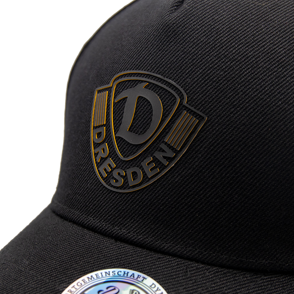 Basecap RUBBER WAPPEN Snapback schwarz