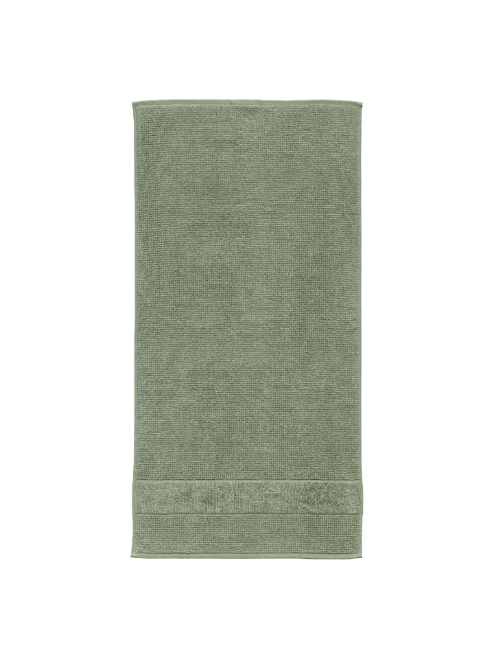 Schiesser 4er-Set: Handtücher Turin in Grün günstig kaufen 50 x 100 cm