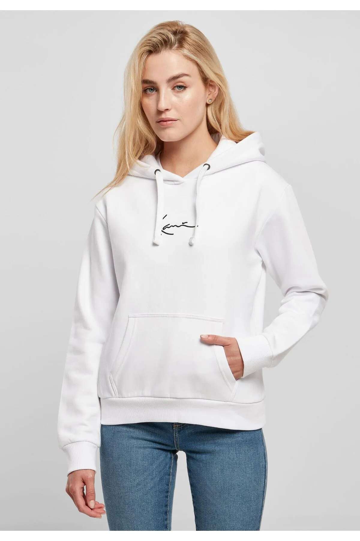 KARL KANI  Sweatshirt - Weiß - Regular Fit
