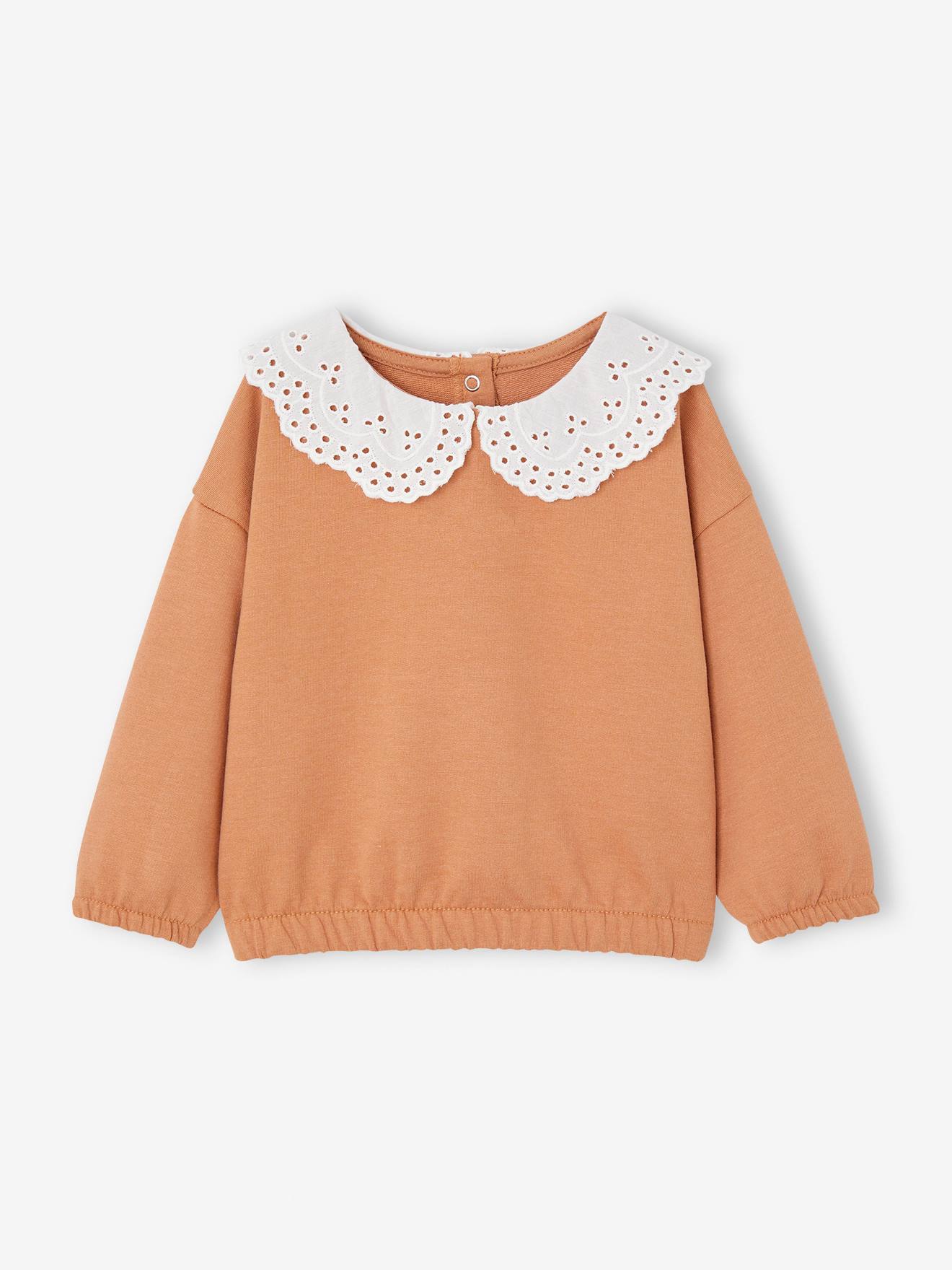 Vertbaudet Baby Sweatshirt mit Recycling-Polyester - karamell