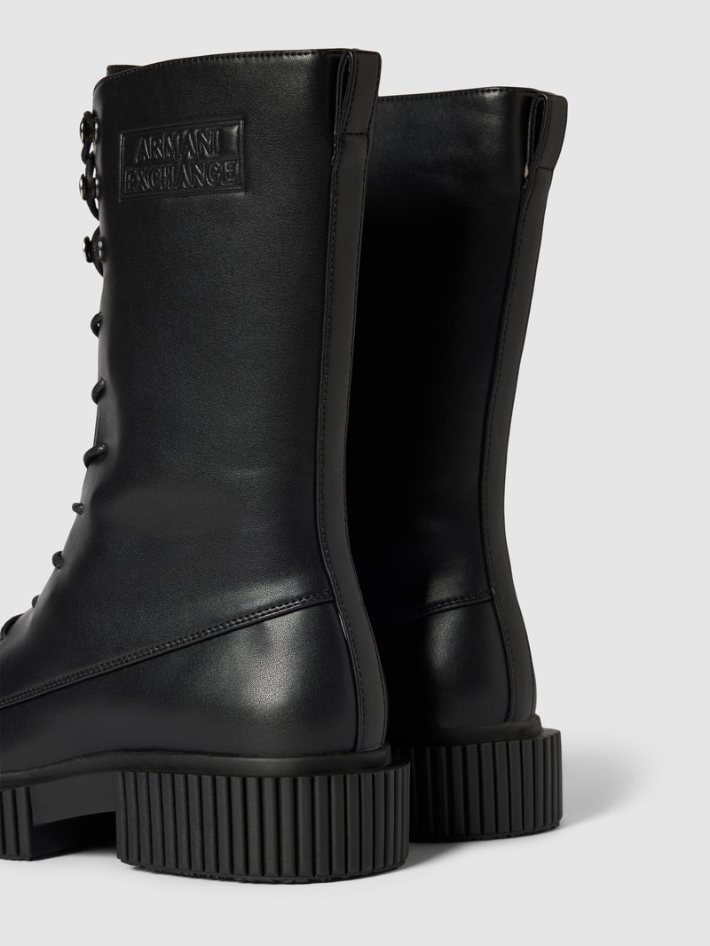 Boots mit Schnürverschluss Modell 'EDDIE' in schwarz
