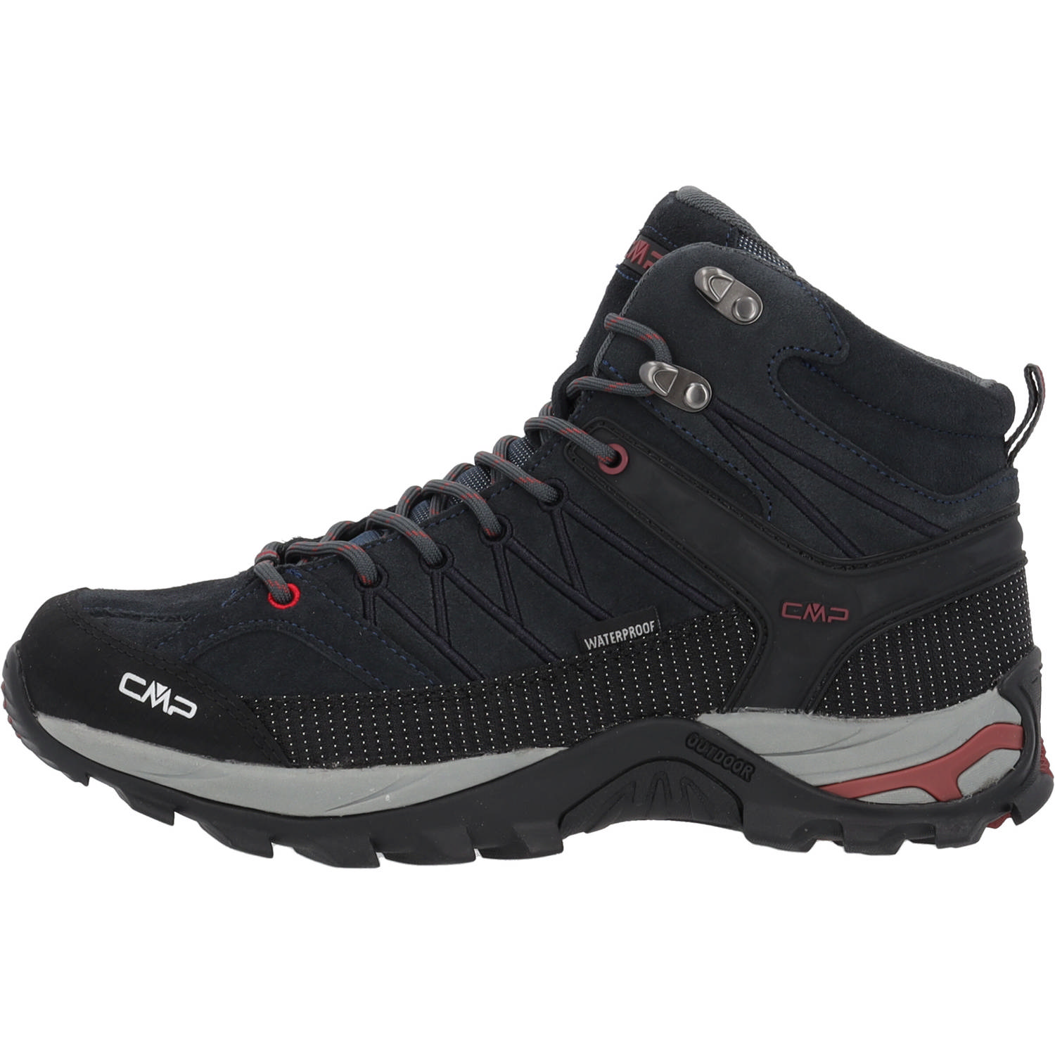 CMP Rigel Mid 3Q12947, Trekkingschuhe, Herren, Schwarz (Asphalt/Syrah)