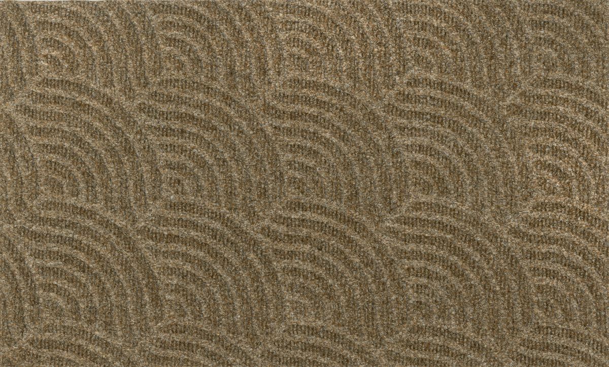 Fußmatte Dune Waves Braungrau 45 x 75 cm
