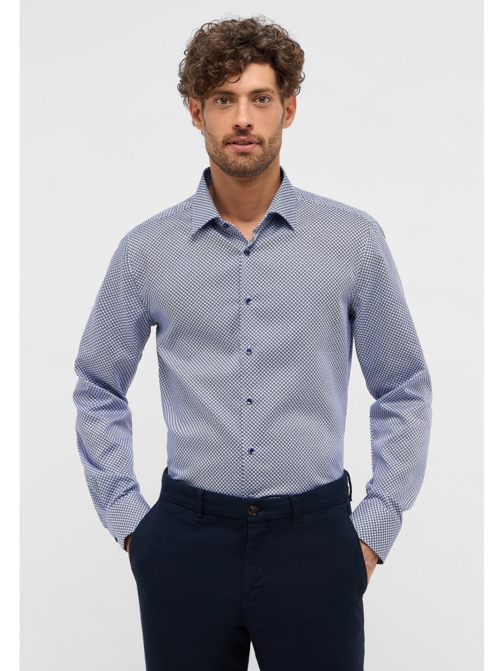 Eterna Hemd SLIM FIT in blau günstig kaufen
