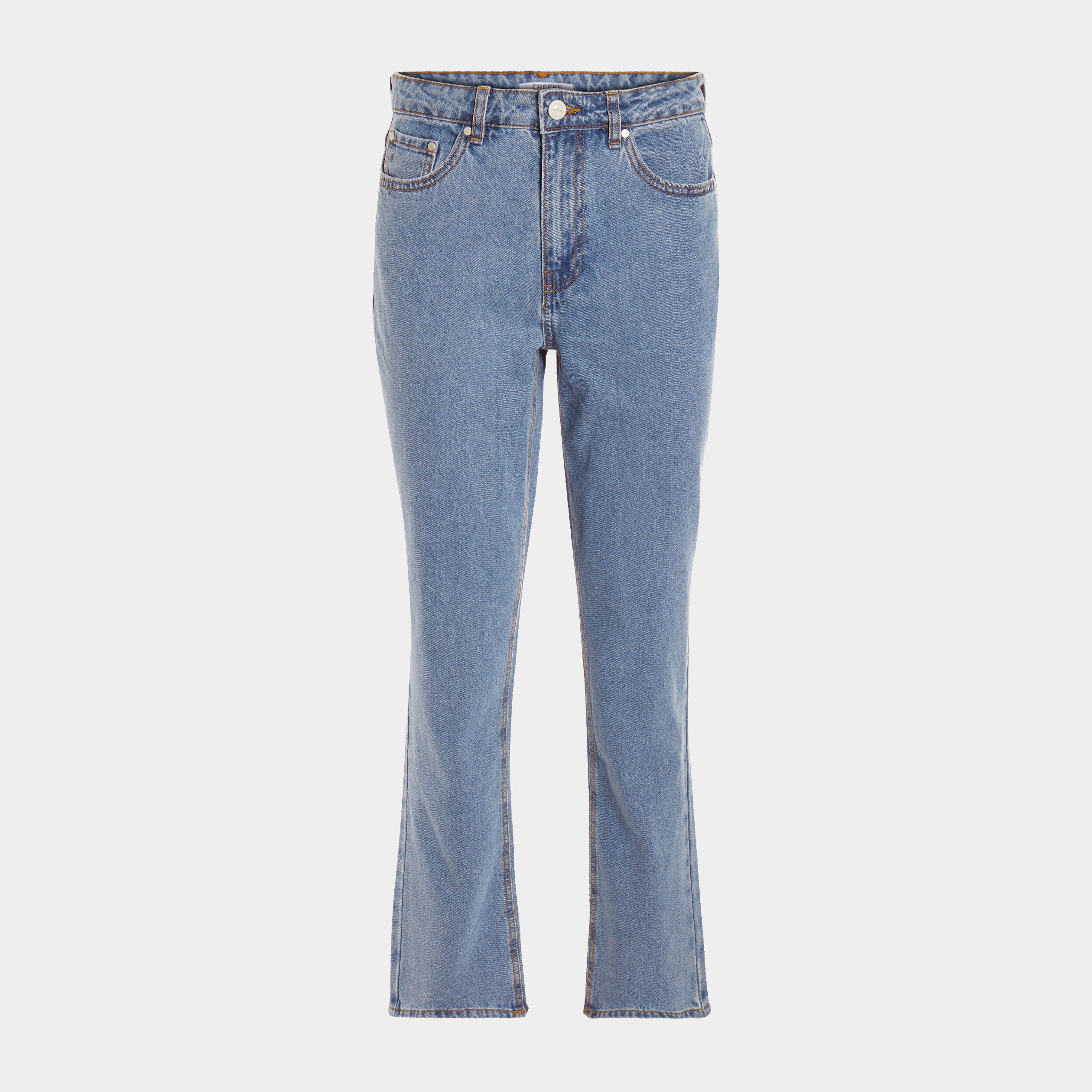 Jeans straight taille haute denim double stone femme | La Halle