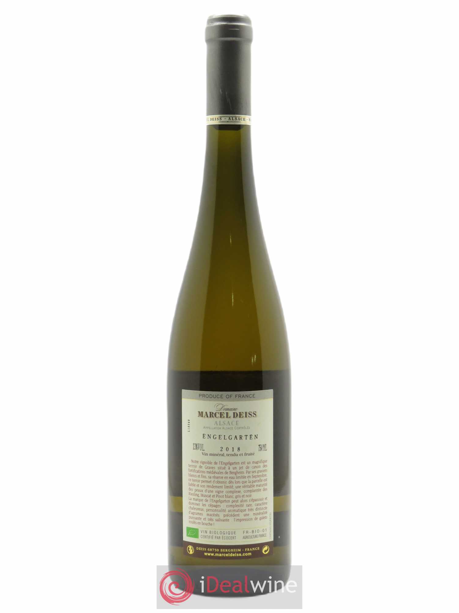 Alsace Engelgarten Marcel Deiss (Domaine)  2018 - Lot de 1 Bouteille