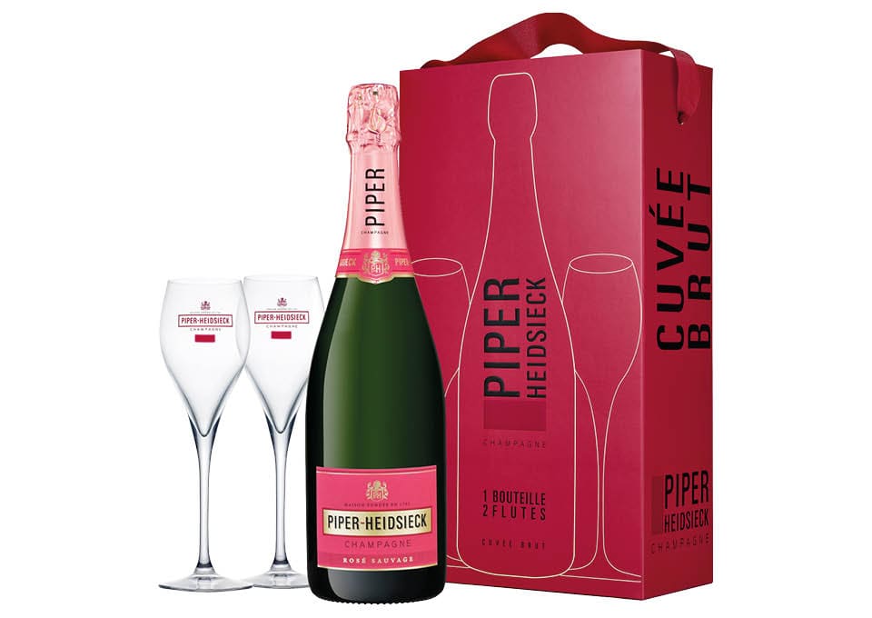 Champagne AOC Brut Rosé Sauvage Piper-Heidsieck 0,75 ℓ, Emballage a...