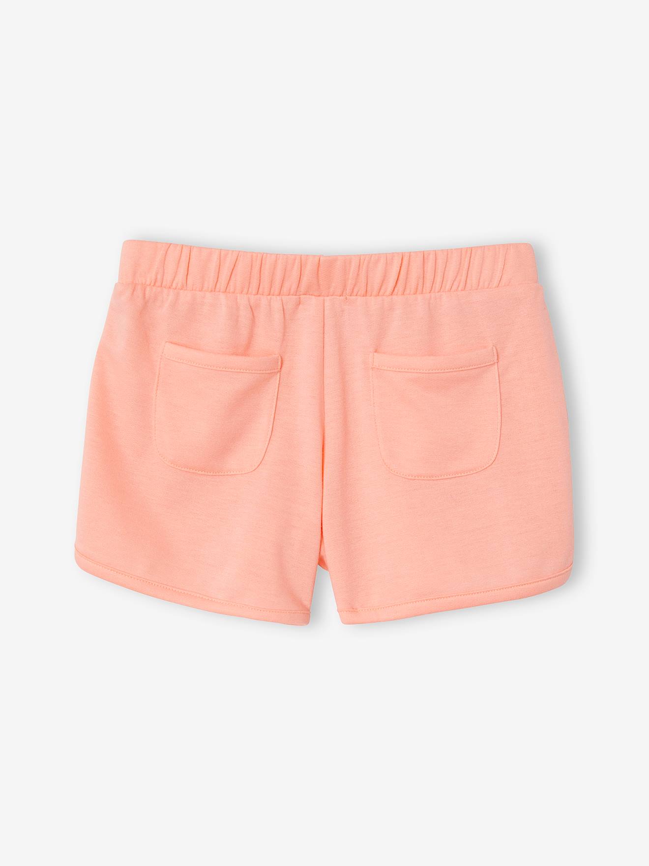 Short sport Basics fille en molleton terracotta