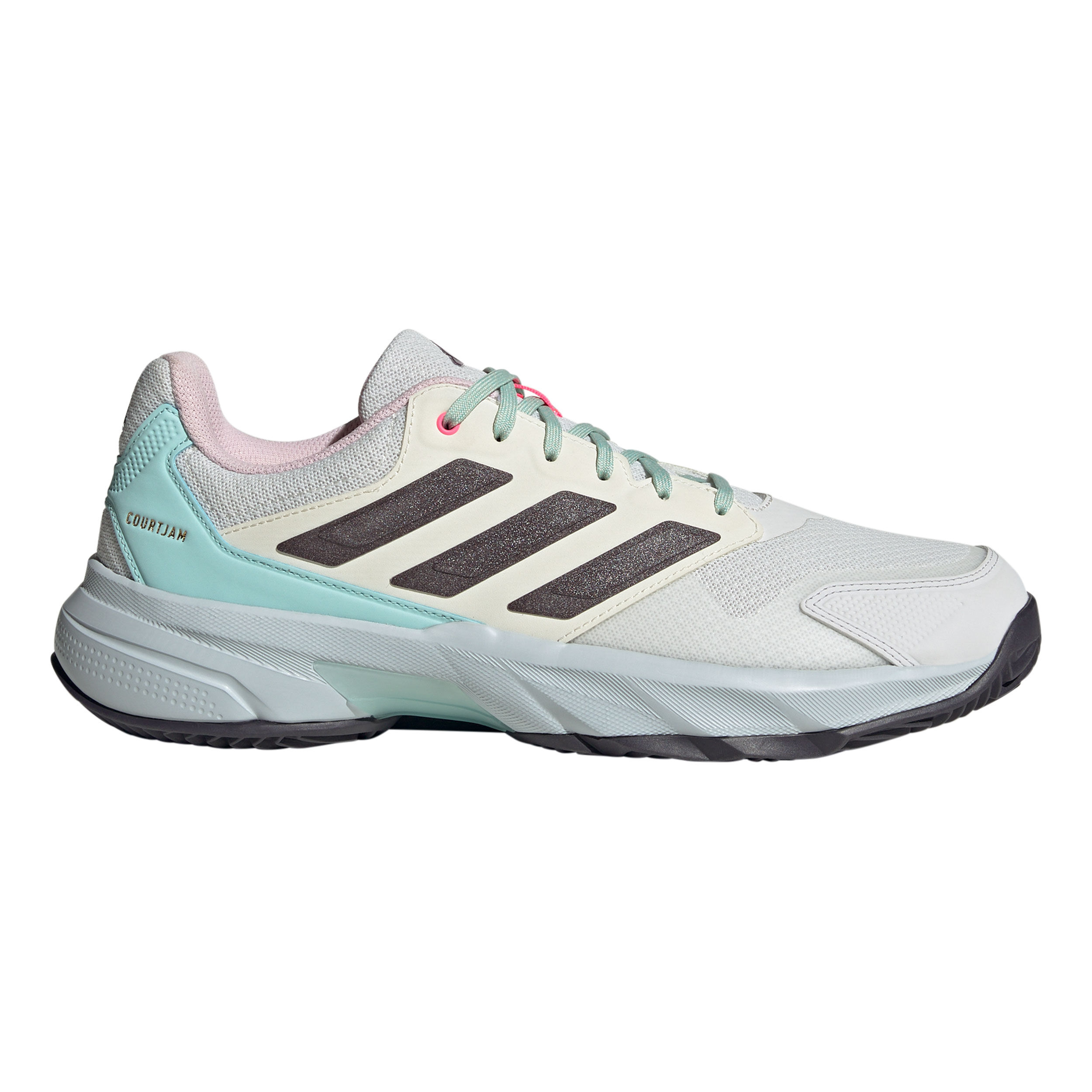 CourtJam Control 3 Sandplatzschuh Herren - Weiß, Grau