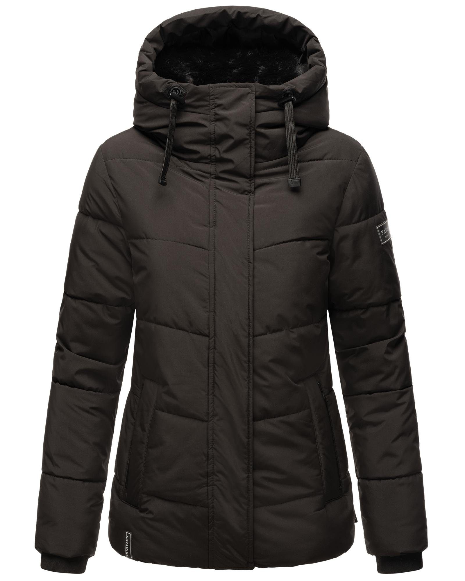 Navahoo Steppjacke Sag ja XIV Warme gesteppte Winterjacke mit Kapuze