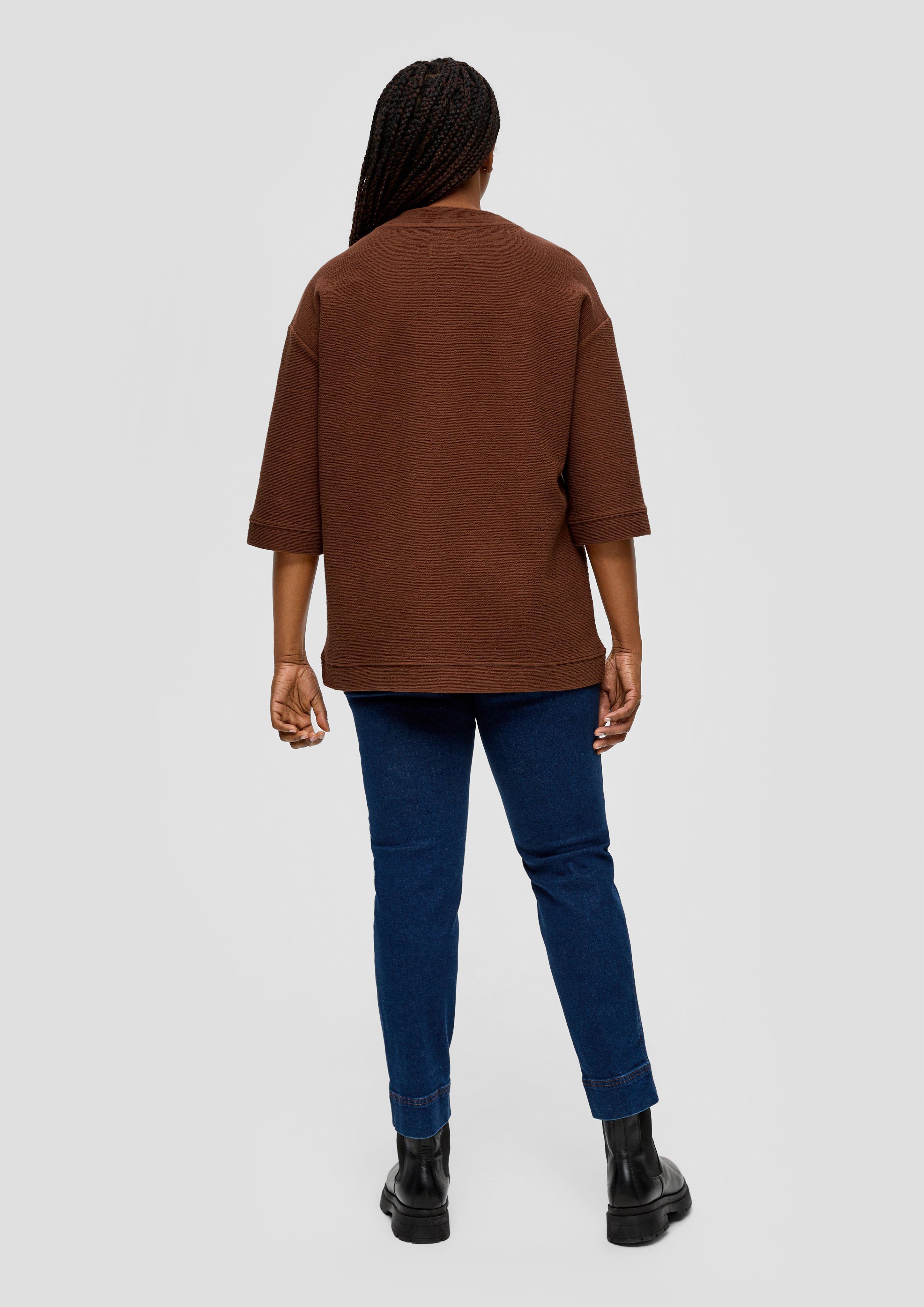Sweatshirt in Crinklestruktur  2136703-8797