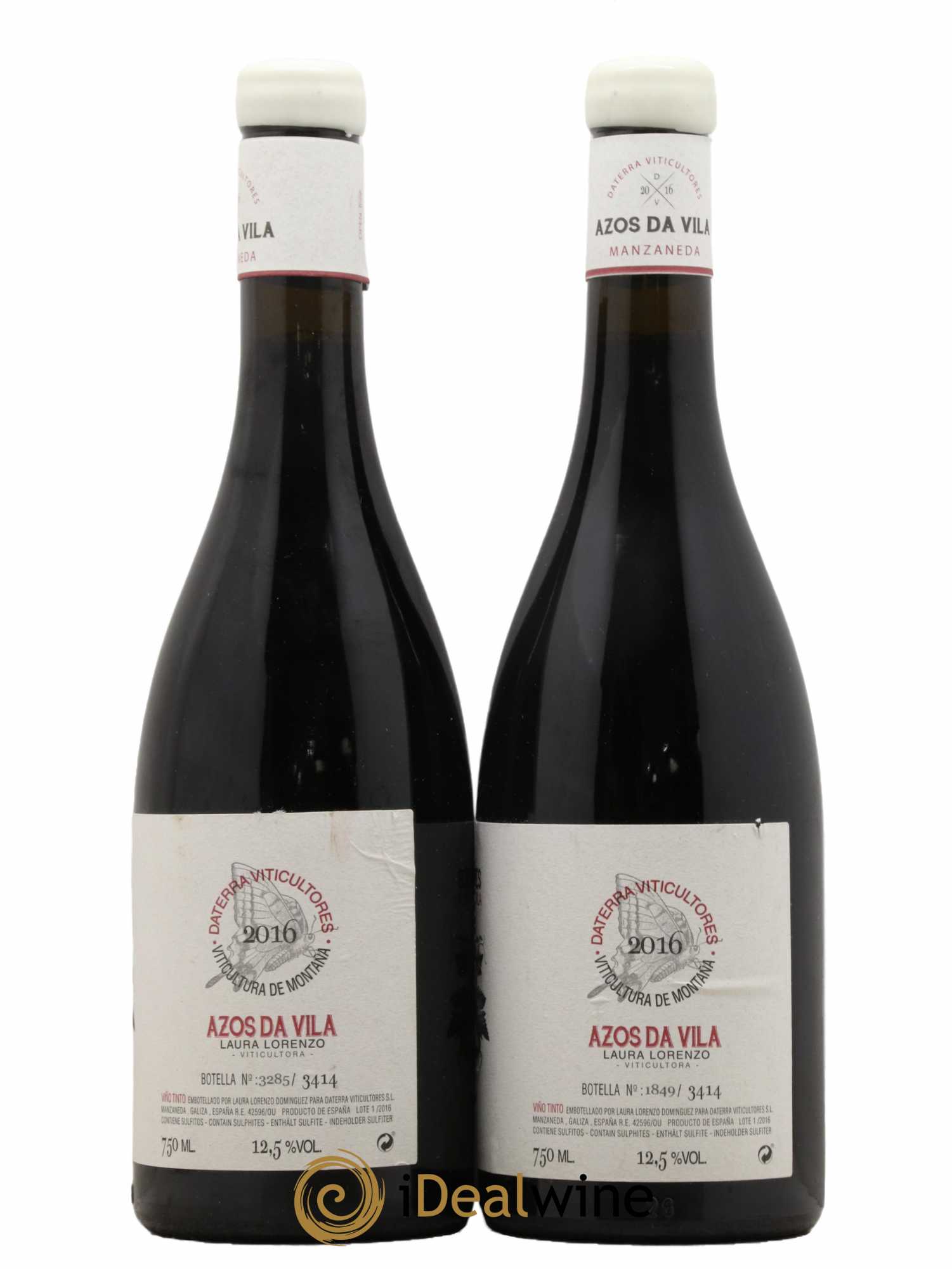 Espagne Azozs da Villa Daterra Viticultores 2016 - Lot de 2 Bouteilles