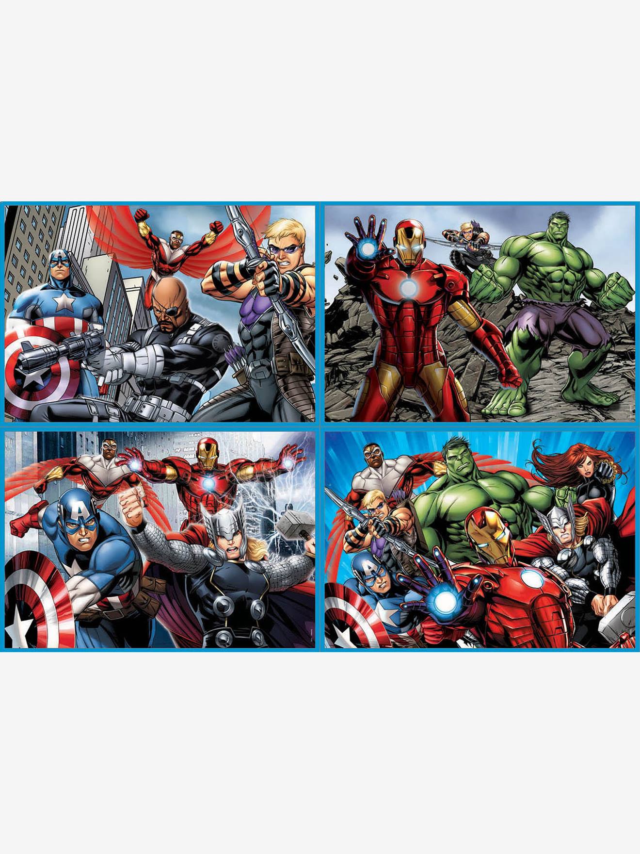 Educa 4er-Set Puzzles, 50-150 Teile MULTI 4 MARVEL AVENGERS EDUCA - mehrfarbig