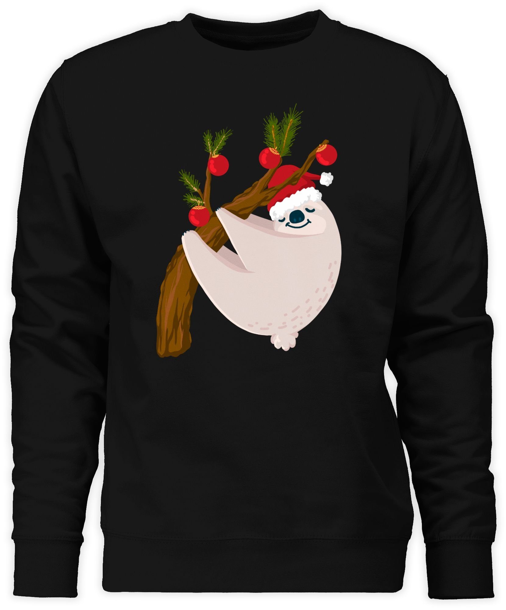 Shirtracer Sweatshirt Faultier Weihnachten (1-tlg) Weihachten Kleidung