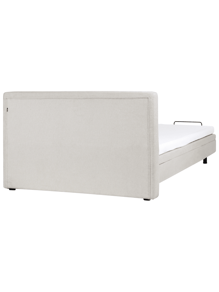Beliani Doppelbett DUKE in Beige/Schwarz - (W) 161 x (H) 102 x (L) 216 cm günstig kaufen onesize