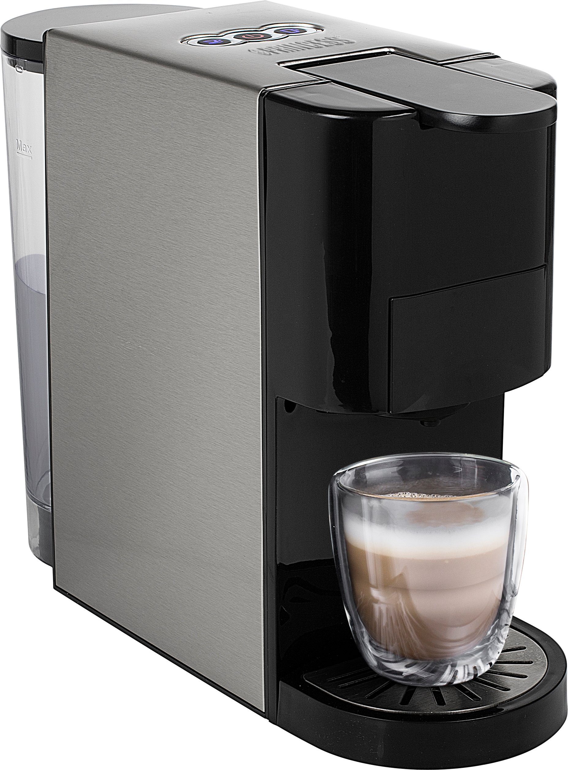PRINCESS Kapsel-/Kaffeepadmaschine 249450, 4-in-1, Kapsel, Pads, Gemahlenen Kaffee, 1450 Watt