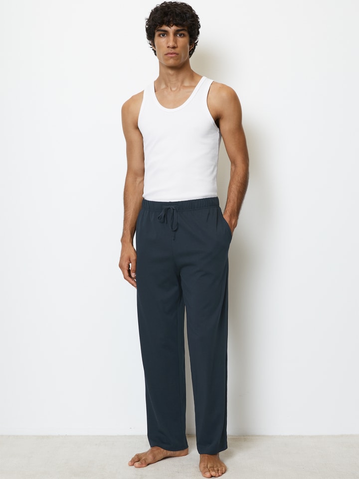 Marc O'Polo Pyjamahose Mix & Match Cotton in Blau günstig kaufen