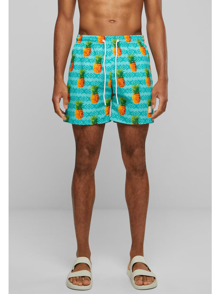 Urban Classics Urban Classics Badeshorts in pineapple aop günstig kaufen
