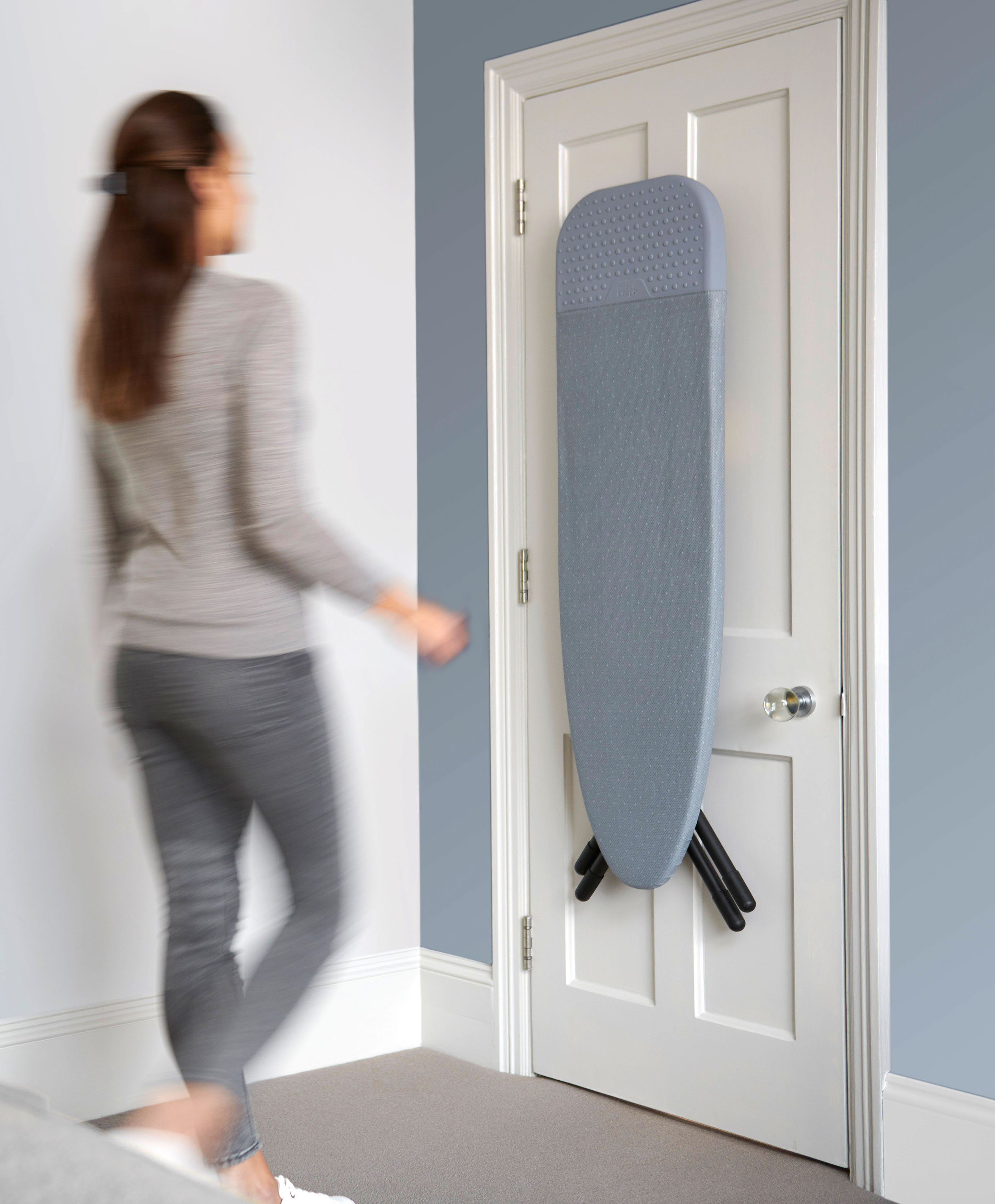 Joseph Joseph Bügelbrett Glide™ Easy-Store, Bügelfläche 108x38 cm, DripShield™ Technologie & hitzebeständiger Silikon-Bügeleisenauflage