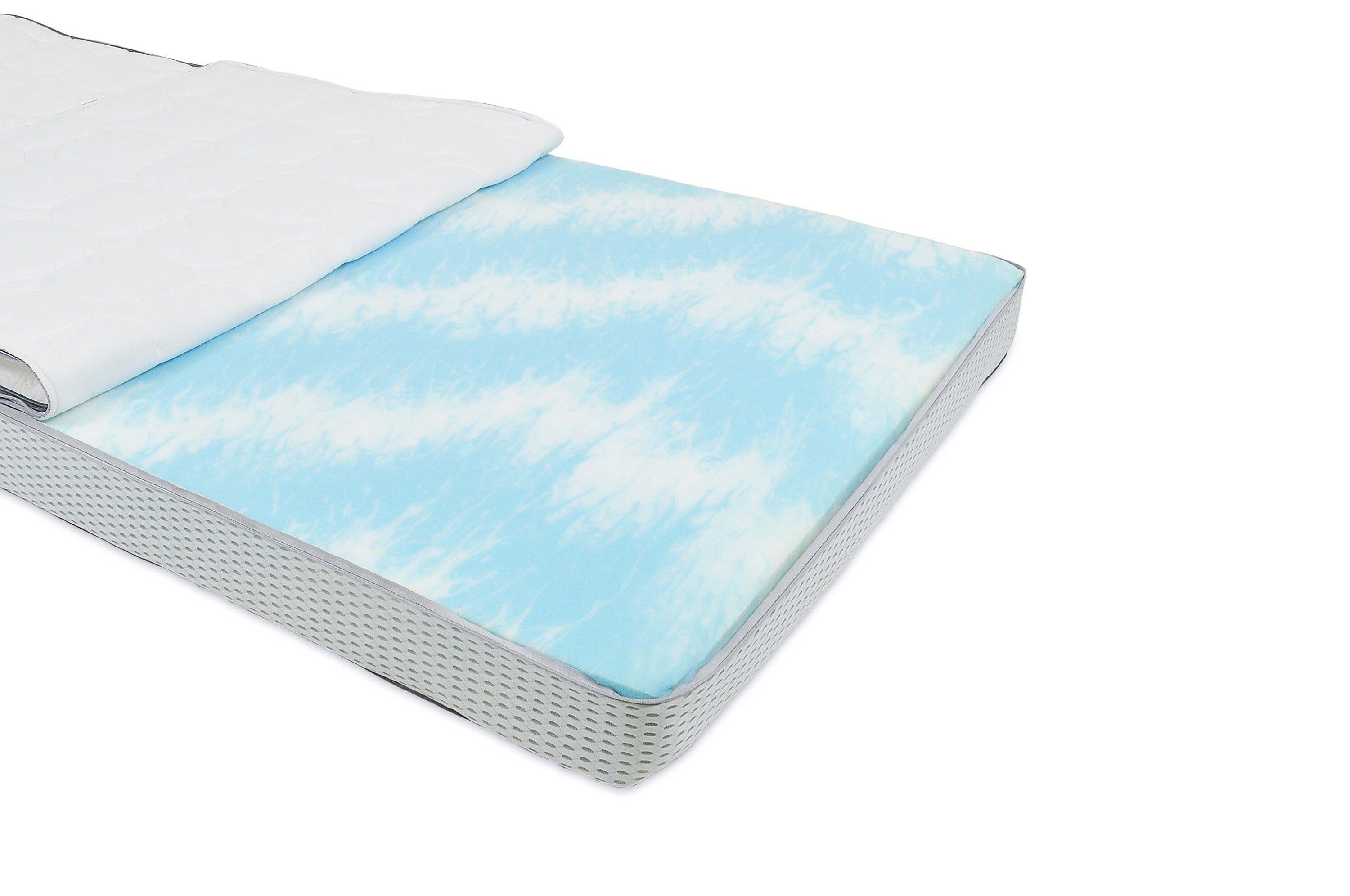 Topper, RIBECO, 11 cm hoch, Gelschaum, (11cm hoch), Matratzenauflage, Matratzenschutz, Matratzenschoner Allergikergeeignet