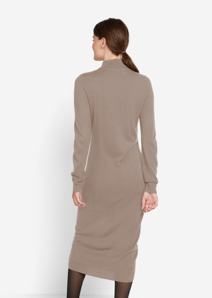 Strickkleid mit Stehkragen