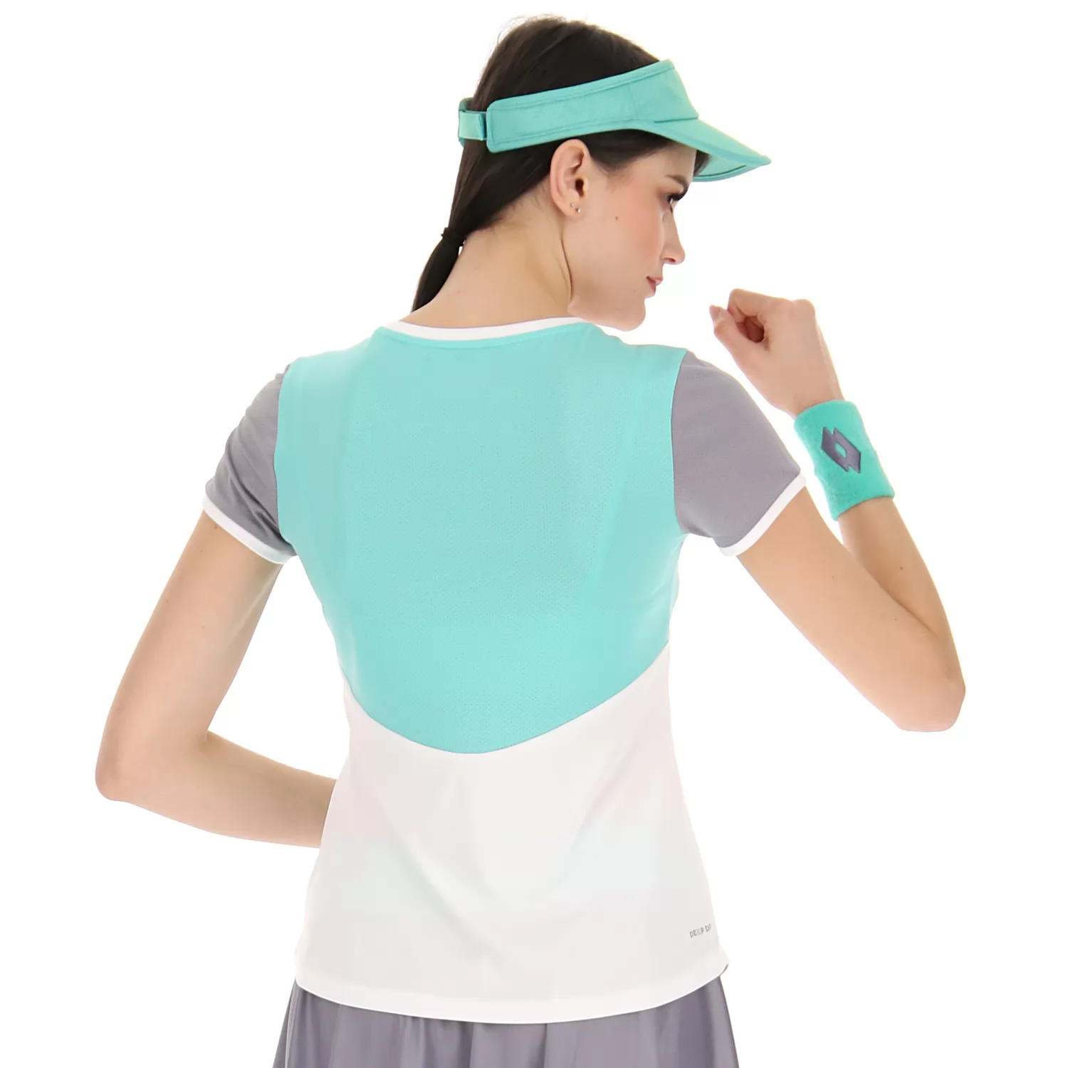 TOP W IV TEE 1 ZÁŘIVĚ BÍLO/ZELENÁ 929C
